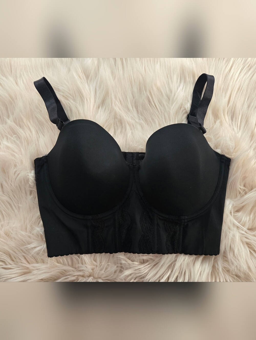 SheCurve Black Adjustable Longline Bra - NWT - 36F - Picture 2 of 11